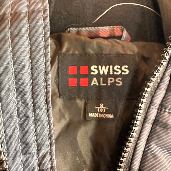 Swiss Alps Boys Plaid Hooded Jacket Size Small 8 New with tags - Picture 3 of 5